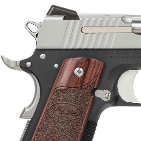 Sig Sauer 1911 C3 Compact 45 Auto Acp 42in Stainlessrosewood Pistol