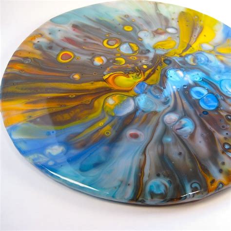 Large Fused Glass Pot Melt Serving Tray 10 Inches Glass Art