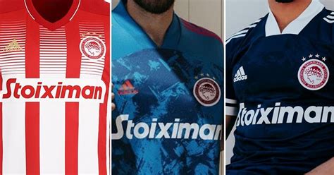 Olympiacos football club, also known simply as olympiacos, olympiacos piraeus or with its full name as olympiacos c.f.p. Olympiakos Piräus 20-21 Heim-, Auswärts- & Ausweichtrikots ...
