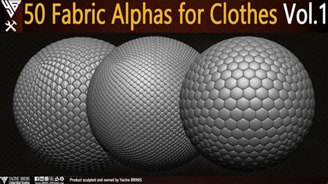 50 Fabric Alphas For Clothes Vol 01 Flippednormals