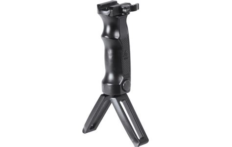 Utg Combat D Grip With Quick Release Deployable Bipod