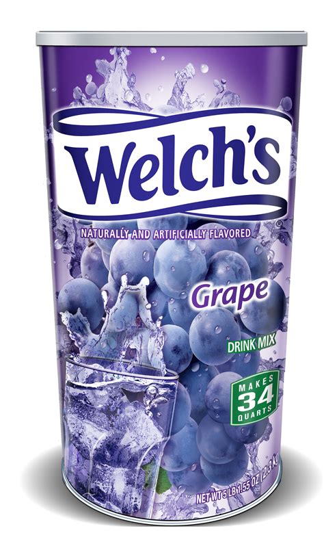 Welchs Grape Powdered Drink Mix 5 Lb Canister