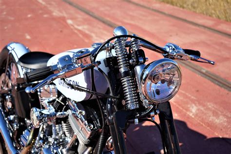 Springer Bobber Blue Lord Drake Kustoms