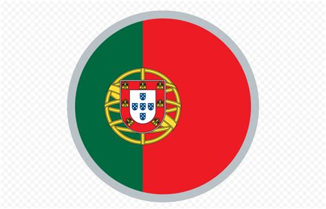 Circle Round Portuguese Portugal Flag Icon Png Citypng