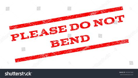 Please Do Not Bend Watermark Stamp เวกเตอร์สต็อก ปลอดค่าลิขสิทธิ์