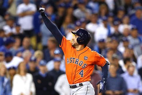 George springer hit what looked like a homer, then turned into a double. Astros' George Springer, the Series M.V.P., Has Come a ...