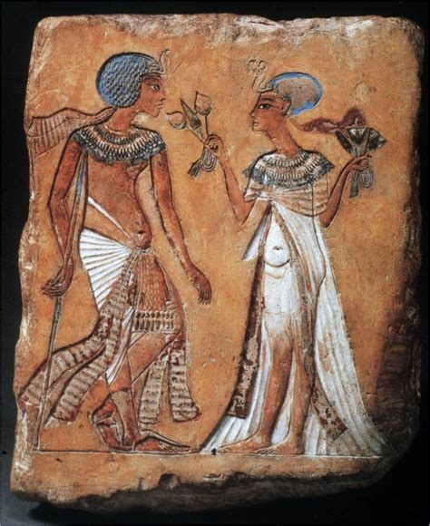 Eighteenth Dynasty Ancient Egyptian Pharaoh Akhenaten Reigned BC Akhenaten Is Shown