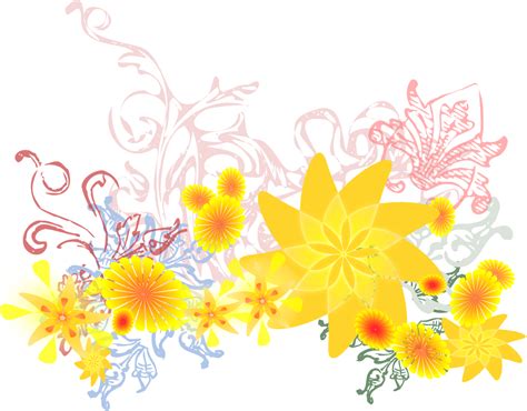 Onlinelabels Clip Art Flourishing Flowers