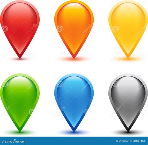 Colored Pin Set Stock Image Image 24153571