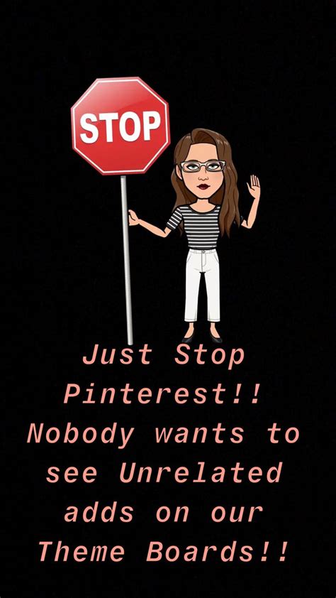 Just Stop 🛑 Promotional Pins Ads Just Stop