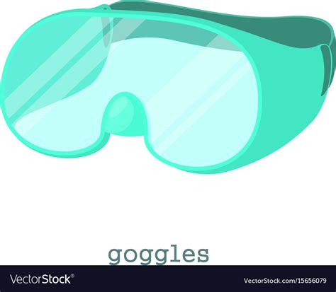 Laboratory Goggles Icon Cartoon Style Royalty Free Vector