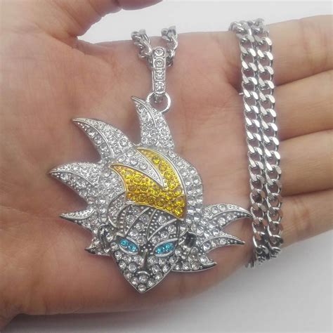 Check spelling or type a new query. Hip Hop Iced Out Dragon Ball Z Quavo Choker Rhinestone Bling Pendent Necklace - Necklaces & Pendants