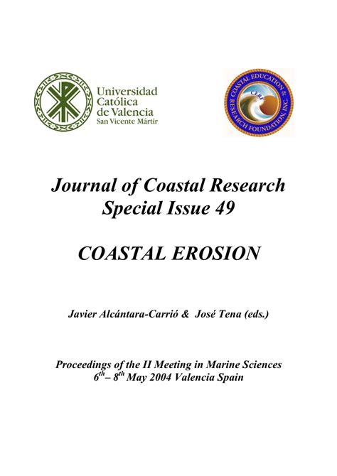 Pdf Coastal Erosion