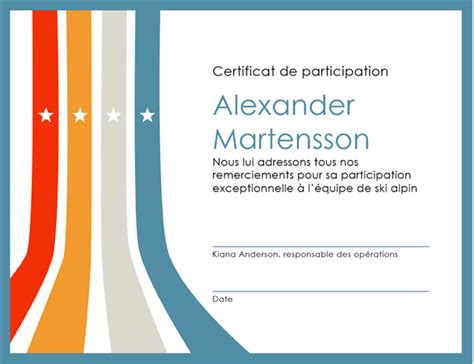 Pdf Certificat De Participation Format Pdf Pdf Télécharger Download