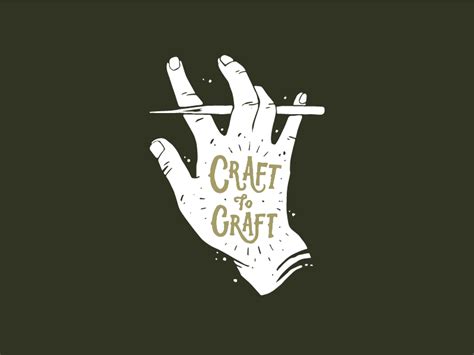 Craft To Craft Logo Illustration Craft Logo Logo Illustration