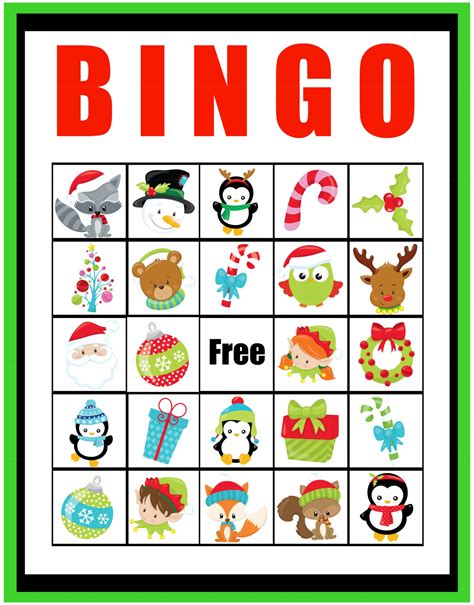 Printable Blank Christmas Bingo Cards