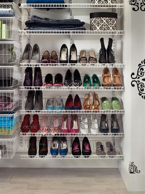 You can acquire shoe racks for walk in closet guide and see the latest how to store shoes or photo gallery of the how to store shoes or shoe racks for closet. Wire Shoe Rack Wall Mounted | Shoe rack closet, Shoe ...