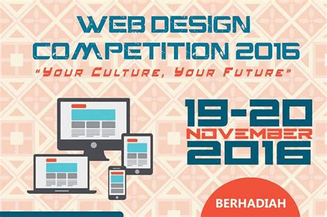 Event Web Design Competition 2016 Your Culture Your Future Eplusgo
