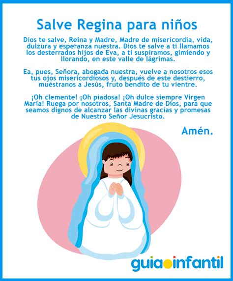 Recursos Educativos Para Enseñar La Oración Del Salve Regina A Los Niños