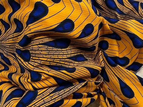 Stretch Ankara Fabric Yellow Peacock The Fashion Africa Trade Expo