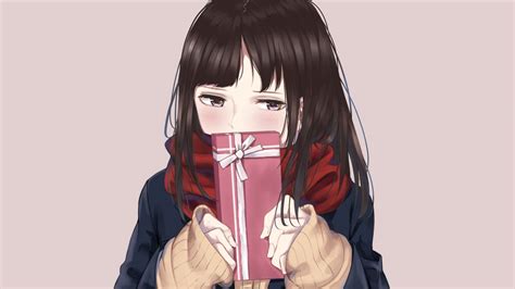 Download 2048x1152 Wallpaper Cute Anime Girl Shy T