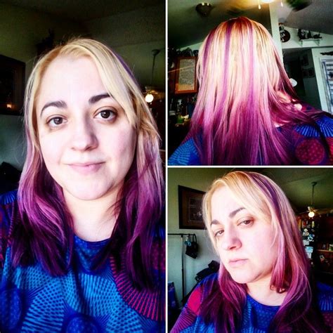 I just tried Clairol's "Power to the Purple", a permenant ...