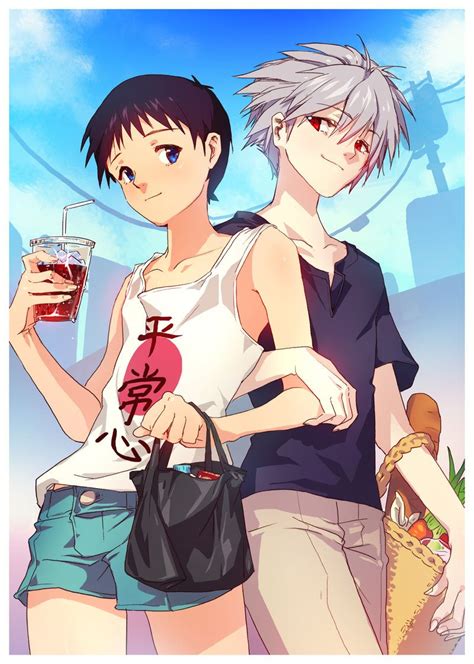 Kaworu X Shinji Shopping Together By Matsuki Ringo On DeviantArt Neon Genesis Evangelion