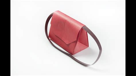 How To Make A Paper Handbag Origami Clutch Youtube