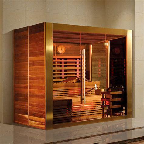 Hot Item Hemlock Woodred Cedar Sauna Cabin With Heater 3800w K9769 Steam Room Luxury