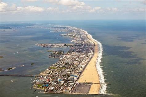 Ocean City From Above Showing Area From Inlet North Picture Of Ocean