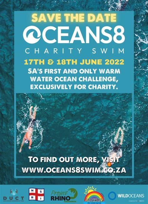 oceans 8 charity swim save the date and support singakwenza za