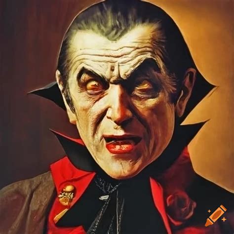Painting By Norman Rockwell Titled Mystifying Hypnotic Dracula On Craiyon