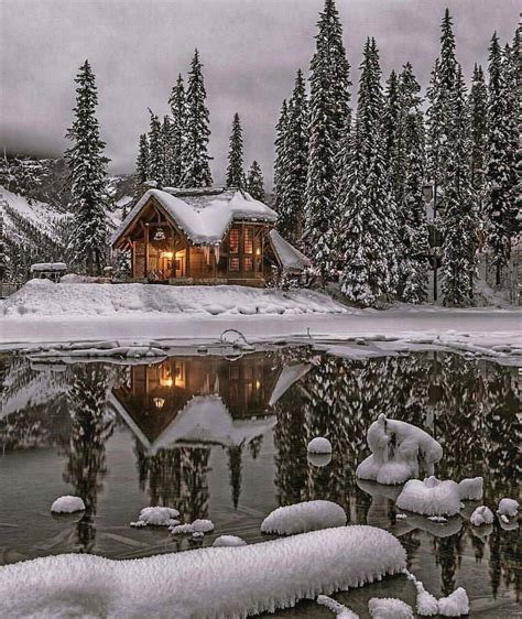 Pin By Paul Claxton On Log Cabins In 2020 Winter Cabin Winter Scenes