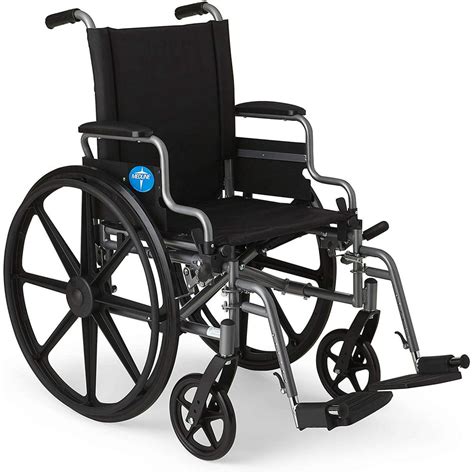 Medline K4 Lightweight Wheelchair With Removable Flip Back Arms For