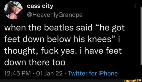 Cass City Heavenlygrandpa When The Beatles Said He Got Feet Down