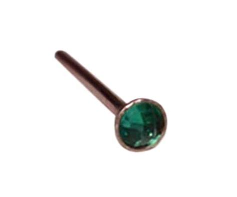 Amazon Com 2mm Emerald Tragus Stud Gold Nose Stud Tragus Earring