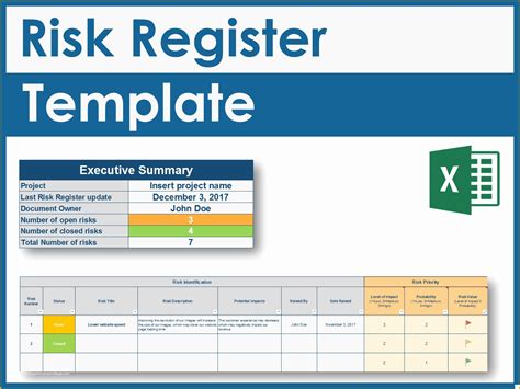 Risk Register Template Excel Free Download Of Download A Risk Register Excel Template