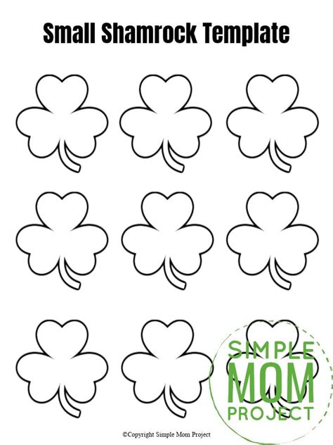 Free Printable Shamrock Templates In Small Medium And Large
