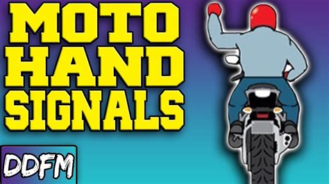 Keep the pace, pass hand signals, and try not to ride aggressively or show off. 16 IMPORTANT Motorcycle Group Riding Hand Signals - YouTube