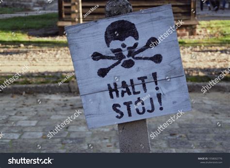 Stop Sign Auschwitz Poland Stock Photo 1558002776 Shutterstock