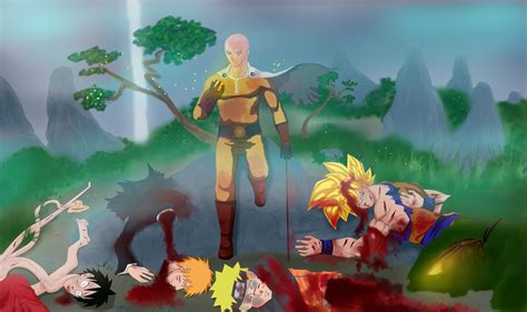 Saitama Vs Goku Wallpapers Top Free Saitama Vs Goku Backgrounds