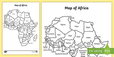 Map Of Africa Without Names Africa Free Map Free Blank Map Free
