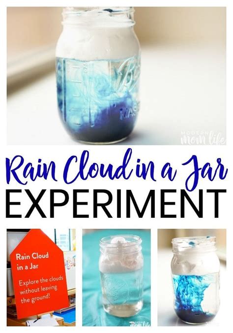 Rain Cloud In A Jar Science Experiment For Kids Science Experiments