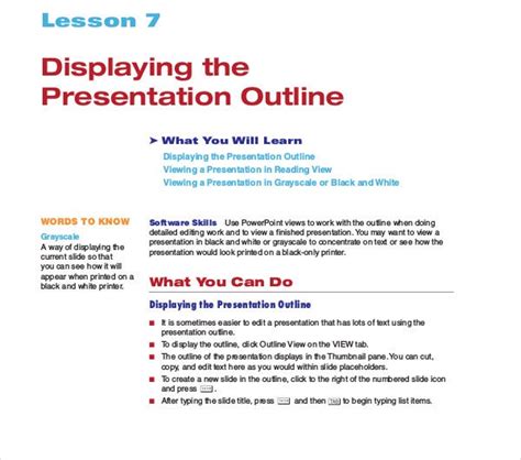 9 Presentation Outline Templates