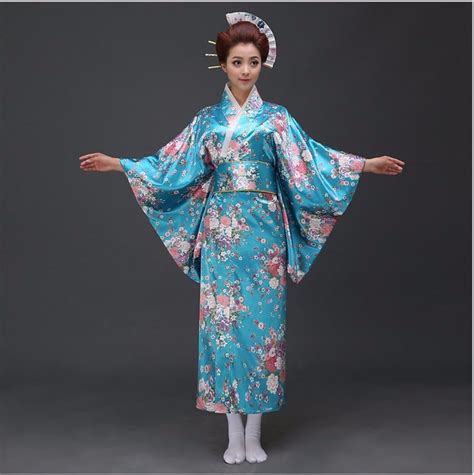Women Elegant Kimono Bathrobes Japanese Style Sexy Yukata Party Dress Anime Cosplay Costume