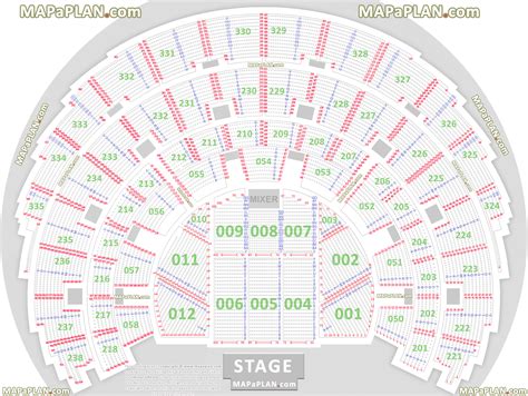 Ovo Hydro Arena Glasgow Seating Plan Detailed Seat Numbers Chart With