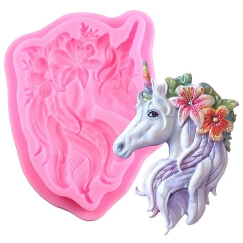 Buy Unicorn Mold Silicone Mold Fondant Cake Decorating