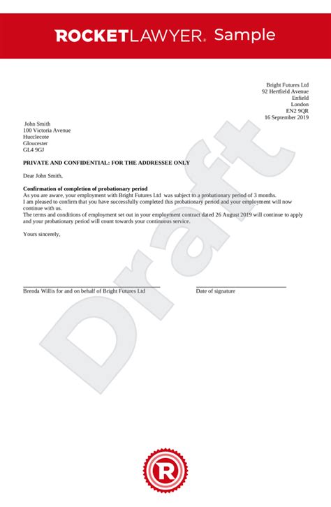 More sample letters of resignation. Termination Of Employment Letter Within Probationary Period - Letter