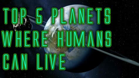 If you live on an amount of money, that is the money that you use to buy the things that you…. Top 5 planets where Humans can live - YouTube