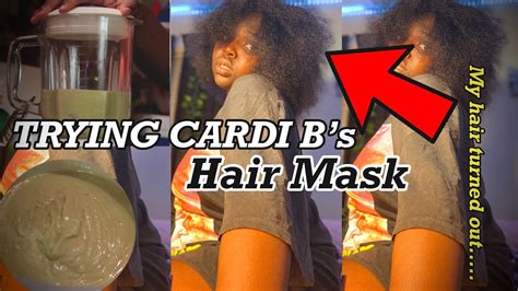 i tried cardi b s hair mask on my 4 type hair does it really work youtube